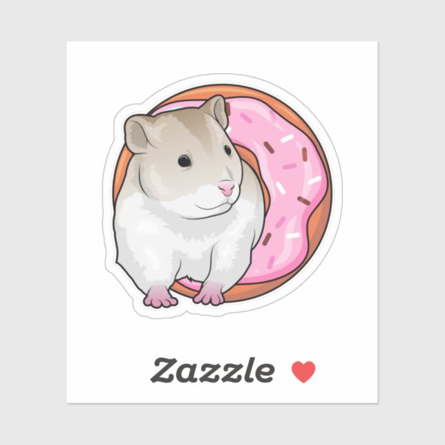 Sticker Donut Hamster (Feuille)