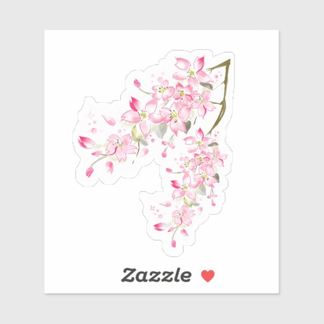 Sticker✩Doodles™ | Kirschblüte Aufkleber (Blatt)