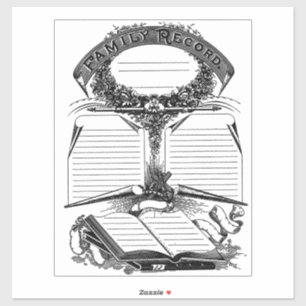 Sticker Dossier familial Certificat de mariage de décès ar