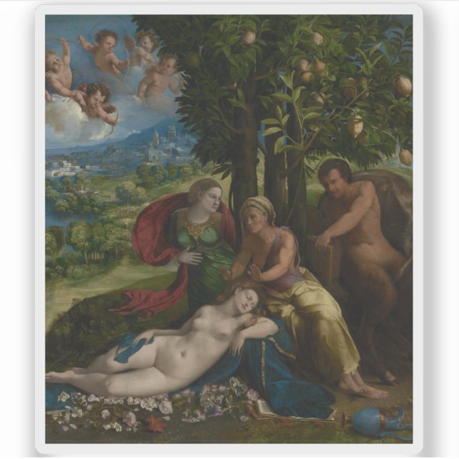 Sticker Dosso Dossi - Scène Mythologique (Devant)