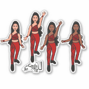 Sticker Double rubis triangle