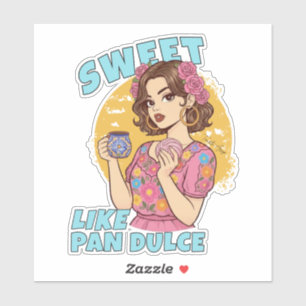 Sticker Doux comme Pan Dulce Conchas & Cafecito 