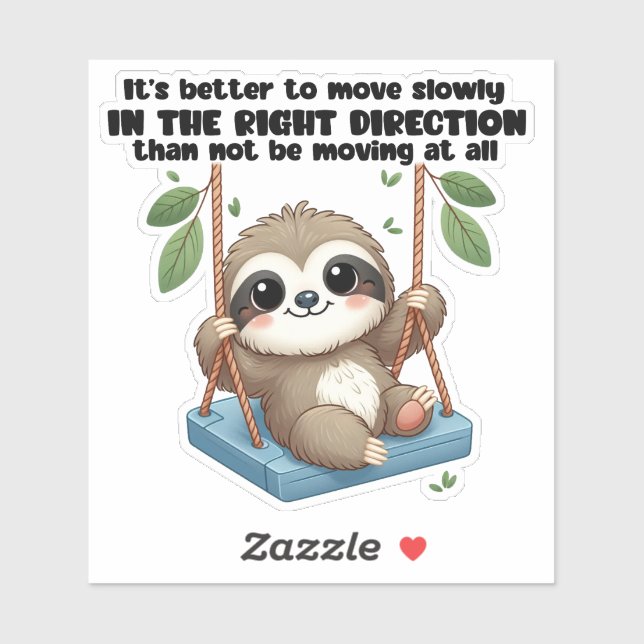 Sticker Doux parfum sur une motivation oscillante (Feuille)