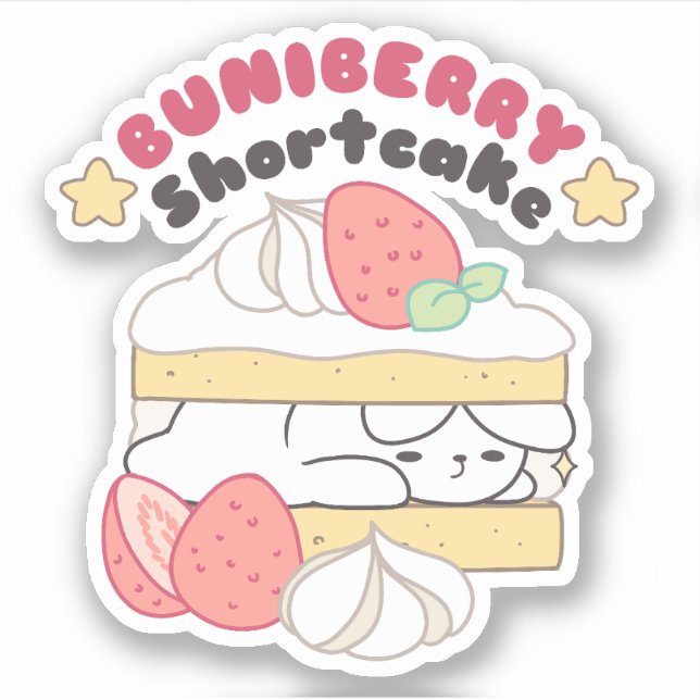 Sticker Doux Snuggets : Buniberry Shortcake Delight (Devant)