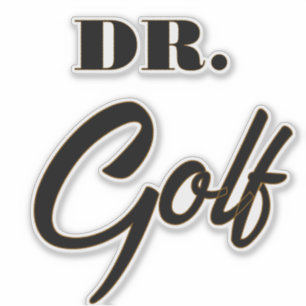 Sticker Dr Golf Funny Design pour les amateurs de golf
