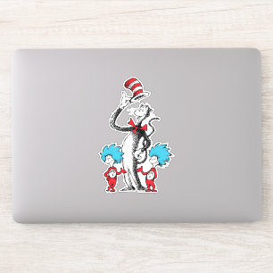 Sticker Dr Seuss   Chat dans le Casquette, Chose un & Chos