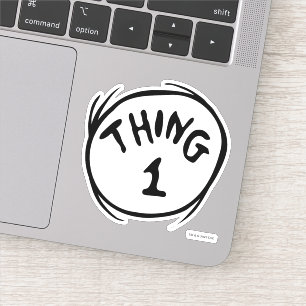 Sticker Dr. Seuss Chose Un Chose Deux - Chose Un