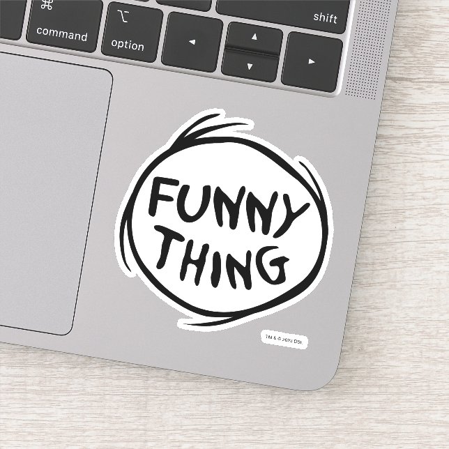 Sticker Dr Seuss | Chose Une Chose Deux - Chose Drôle (Détail)