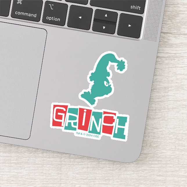 Sticker Dr Seuss | Grinch - Rouge et Vert (Détail)