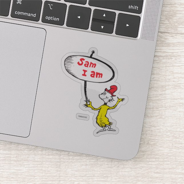 Sticker Dr Seuss| Symbole de retenue Sam-I-Am (Détail)