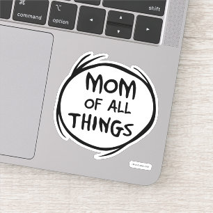 Sticker Dr. Seuss Thing One Thing Two - Maman of all Thing