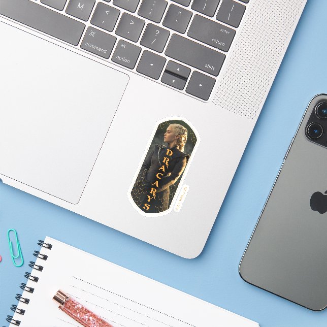 Sticker "Dracarys" Daenerys Targaryen Graphic (Ordinateur portable avec iPhone)