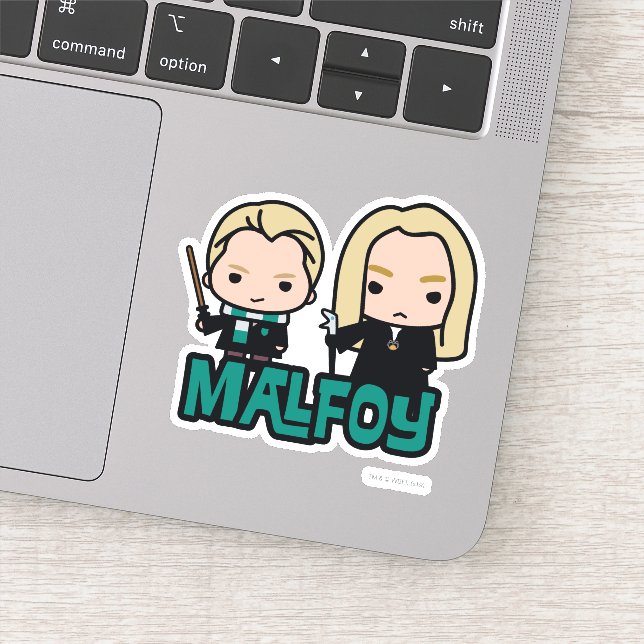 Sticker Draco et Lucius Malfoy personnage art (Détail)