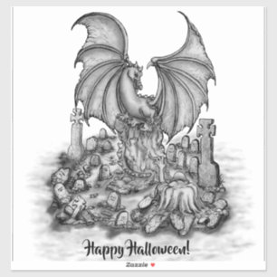Sticker Dragon avec Zombie