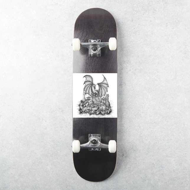 Sticker Dragon avec Zombie (Skateboard)