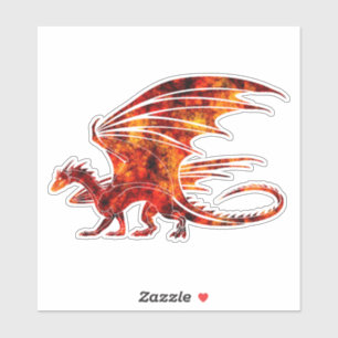 Sticker Dragon de feu