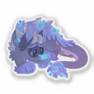 Sticker Dragon de fleurs