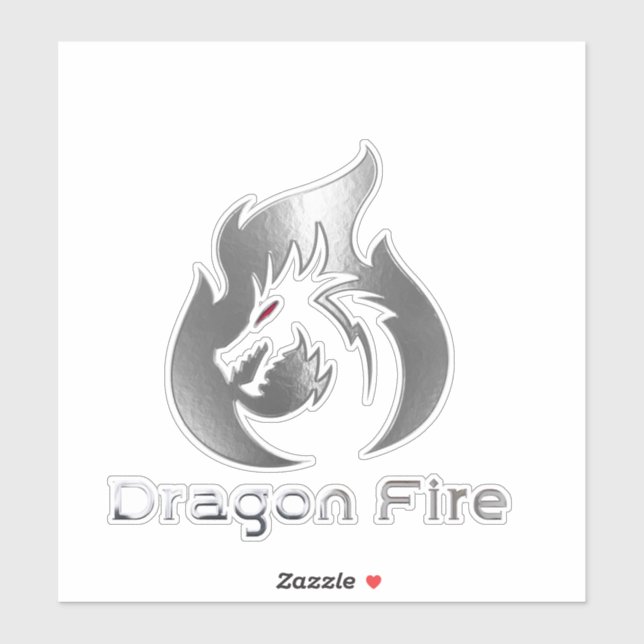 Sticker Dragon fire (Feuille)