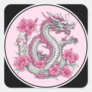 Sticker Dragon Fleur