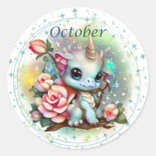 Sticker Dragon Opal Octobre Birthstone