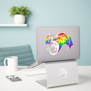 Sticker Dragon Rainbow Pride