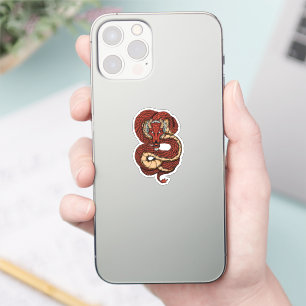 Sticker Dragon rouge vif