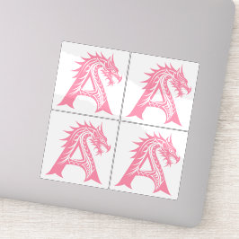 Sticker Dragon Styled Letter A, Dragon Alphabet, Monogram