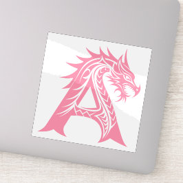 Sticker Dragon Styled Letter A, Dragon Alphabet, Monogram