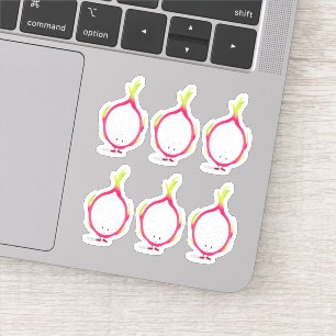Sticker Dragonfruit nourriture Smiling personnage de dessi