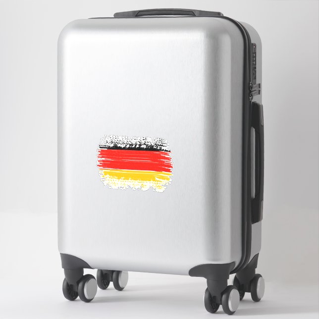 Sticker Drapeau allemand (Sur valise)
