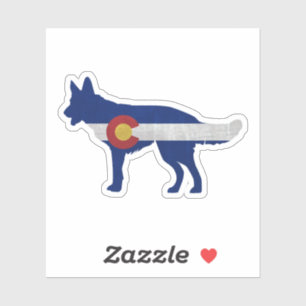 Sticker Drapeau allemand Silhouette Colorado