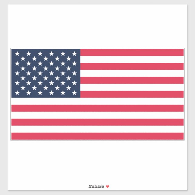 Sticker Drapeau américain 50 étoiles : vieilles étoiles de (Feuille)