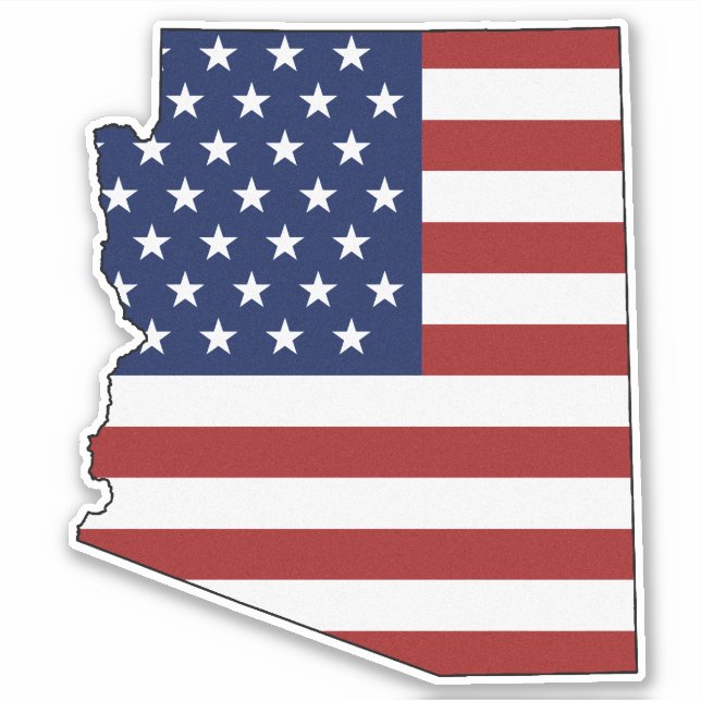 Sticker Drapeau américain de l'Arizona (Devant)