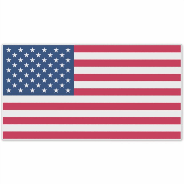Sticker Drapeau américain - États-Unis d'Amérique - Patrio (Devant)