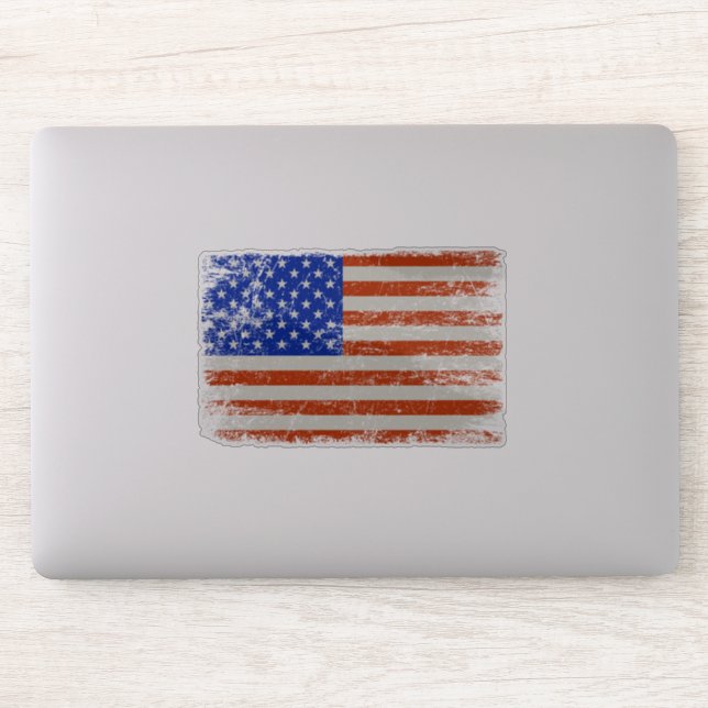 Sticker Drapeau américain "Vieille Gloire" (Ordinateur)
