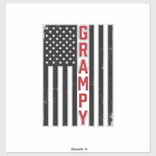 Sticker Drapeau américain vintage vector design patriotiqu