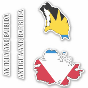 Sticker Drapeau Antigua-et-Barbuda Charme patriotique