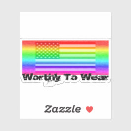 Sticker Drapeau Arc-En-Ciel - À Porter