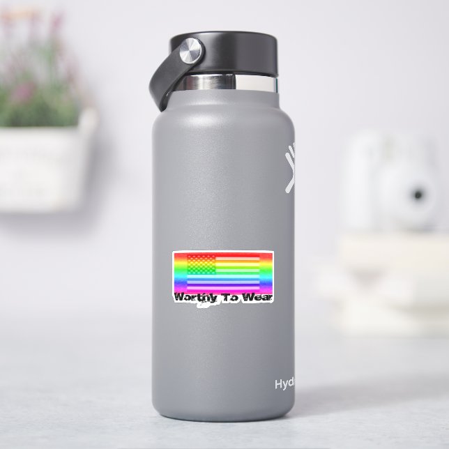 Sticker Drapeau Arc-En-Ciel - À Porter (HydroFlask)