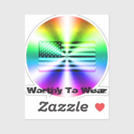 Sticker Drapeau Arc-En-Ciel - À Porter