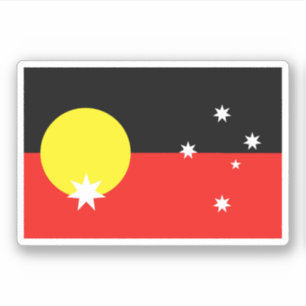 Sticker Drapeau Australie autochtone
