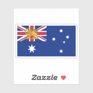 Sticker Drapeau australien iranien Lion et Soleil du patri