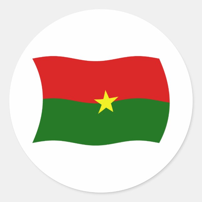 Sticker Drapeau Burkina Faso (Devant)