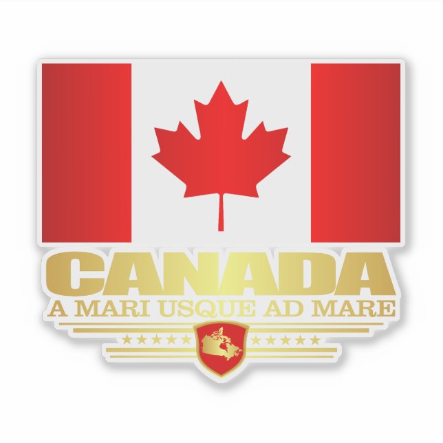 Sticker Drapeau canadien (Devant)