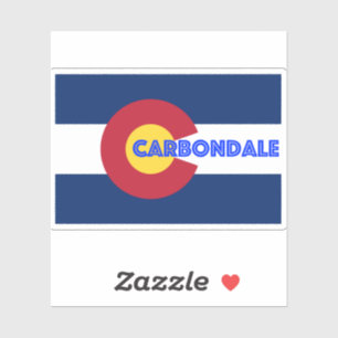 Sticker Drapeau CO de Carbondale