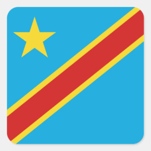 Sticker Drapeau Congo-Kinshasa