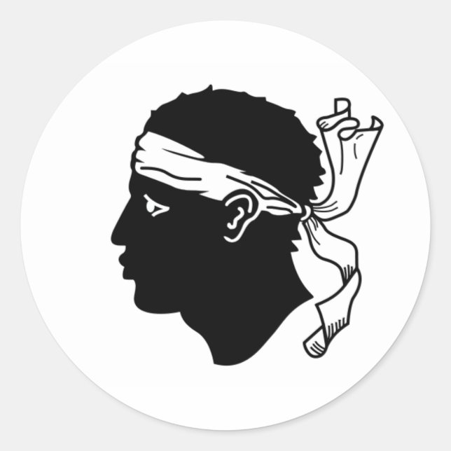 Sticker Drapeau Corse (Devant)