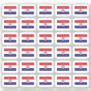 Sticker Drapeau Croatie Miniature 30pcs