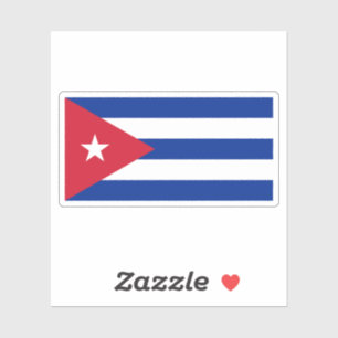 Sticker Drapeau Cubain