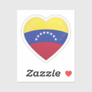 Sticker Drapeau d'amour du Venezuela